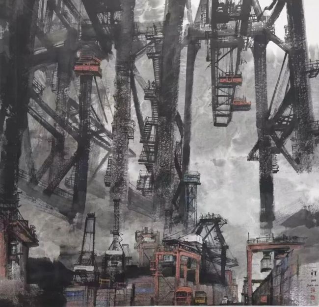 笔墨铸时光,心韵映城山——邹明都市新水墨的革新之路