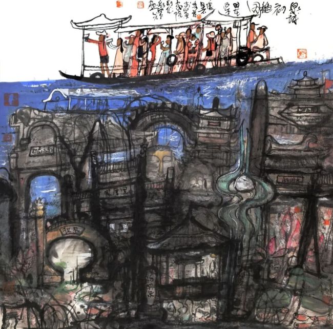 秋风拂过泉脉,宾客纷至沓来——何邦辉《泉城初秋》赏析