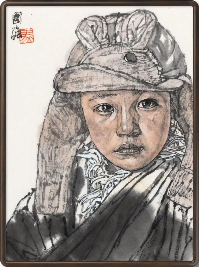 马国强·人物画 | 从稚童到老者,朴素笔墨定格平凡日子里舒展的笑意