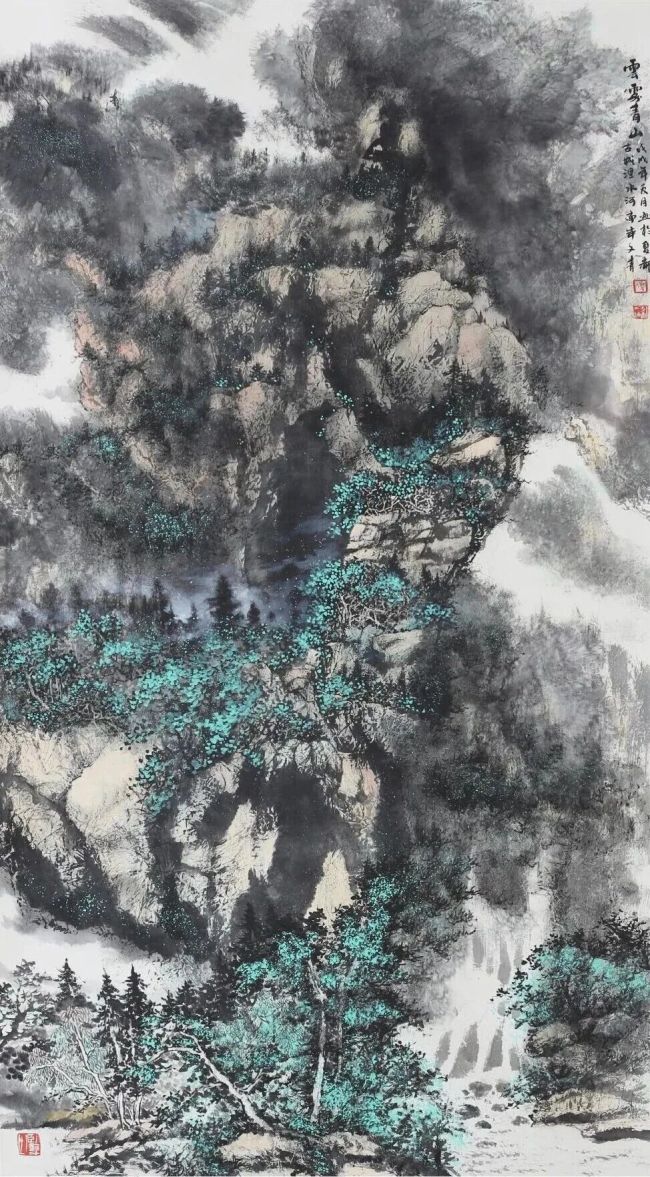 何文青·山水画 | 高原的褶皱里，住着他的笔墨