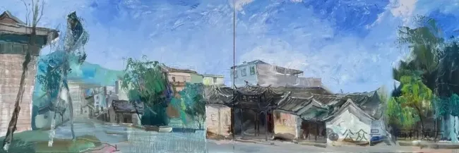 陈金华·风景写生丨守望乡土,凝望自然,在厚涂的色层中留一份关于存在的视觉档案