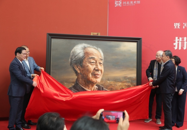 “赵望云美术作品暨冯少协油画《长安望云》捐赠仪式”昨日在河北美术馆举行