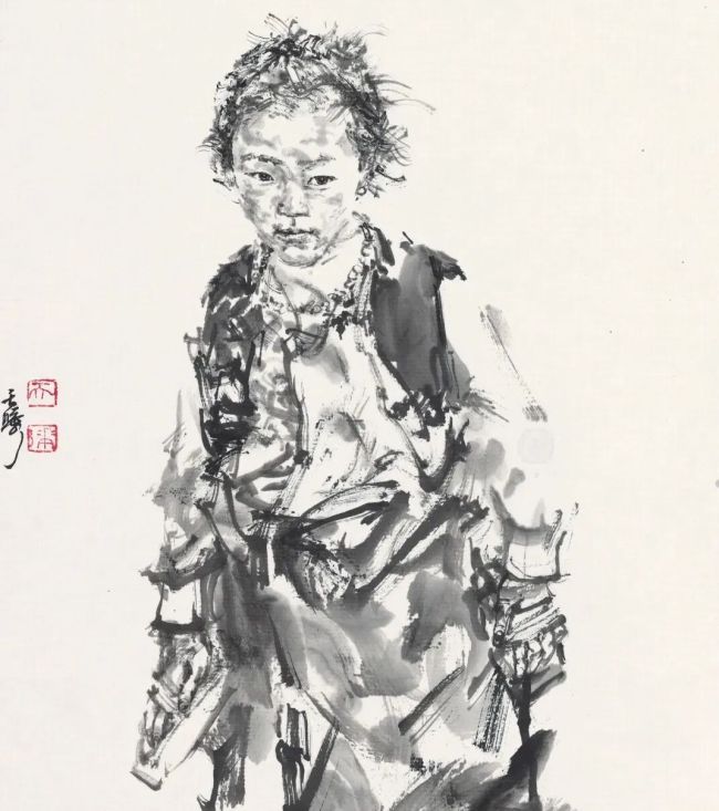 盛天晔·写意人物画 | 落笔观人,读懂生命深处的温柔与坚韧