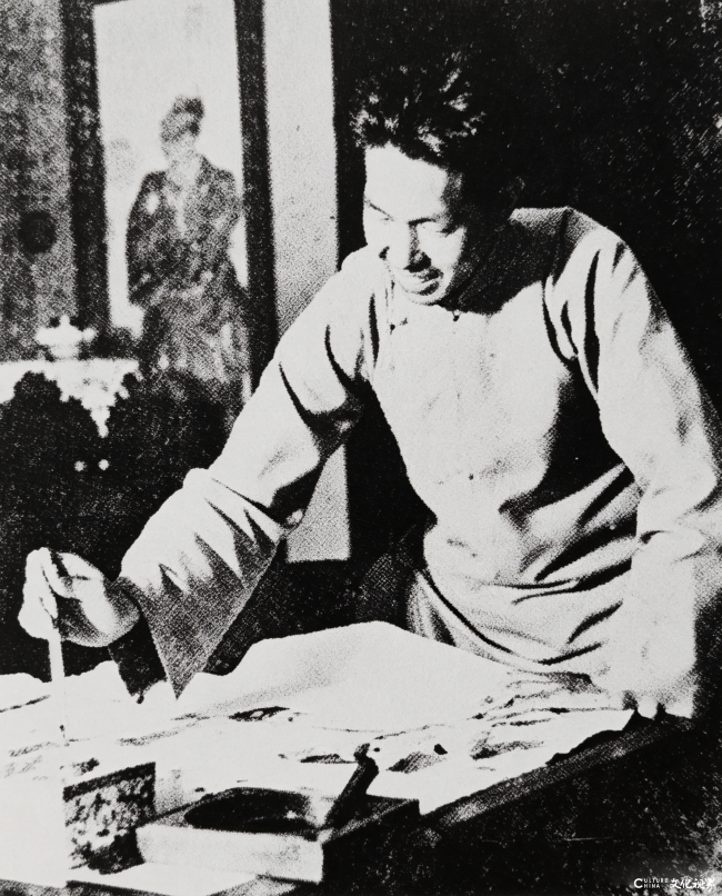 农村旅行写生时期的赵望云先生.png