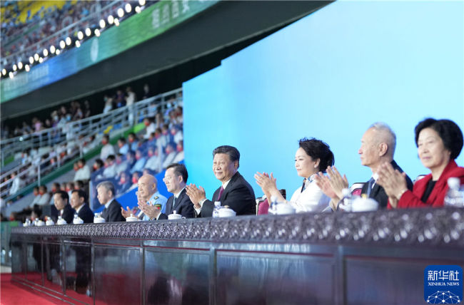 第十四届全国运动会在陕西西安隆重开幕