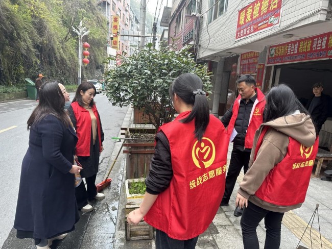 镇坪统战部开展环境卫生整治 助力巩固提升国家卫生县城创建成果