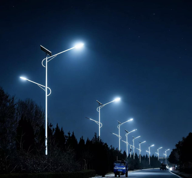 眉县：维修旧路灯 照亮幸福路