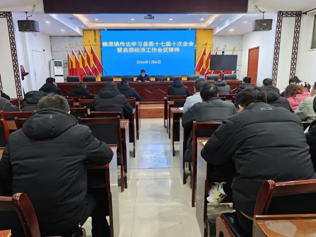 眉县横渠镇传达学习县委十七届十次全会暨县委经济工作会议精神