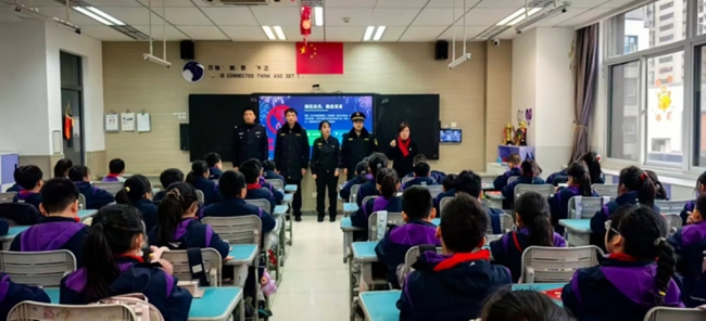 小手拉大手 共度幸福年 西安经开区开展烟花爆竹禁售禁放宣传进校园活动