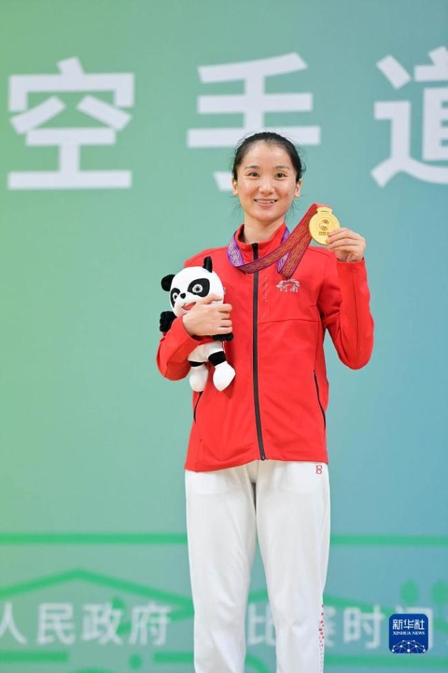 全运会空手道女子55公斤级决赛：李冉冉夺冠