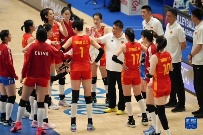 世界女排联赛：中国队胜荷兰队