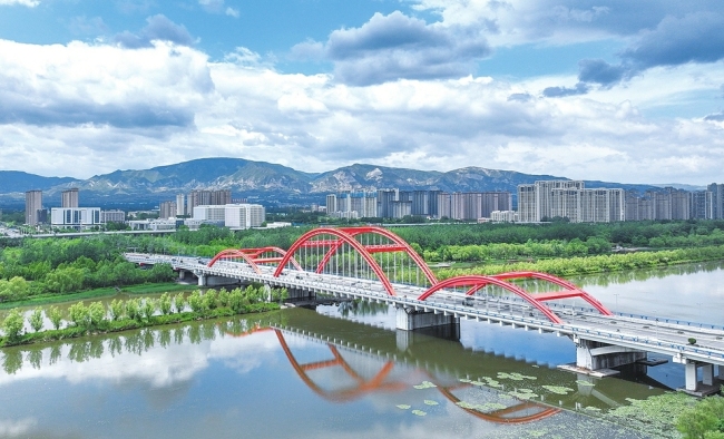 汾河文化生态景区和谐发展生动图景