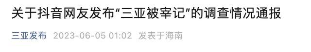 网友发布“三亚被宰记” 官方通报调查结果
