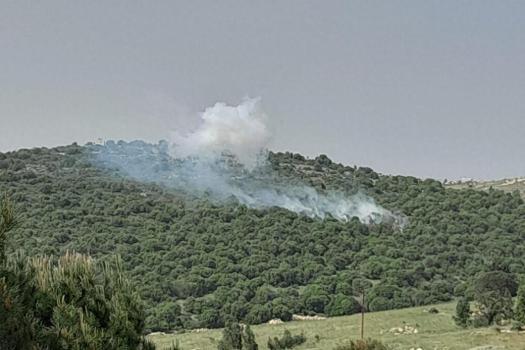 以军白磷弹袭击黎巴嫩村镇引发山火 亚伦镇遭殃，以军沉默