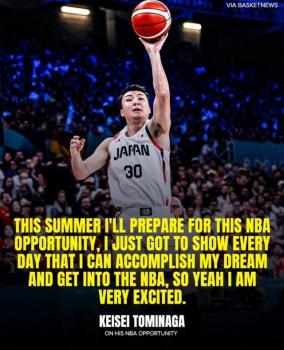 富永启生：我将继续为进NBA做准备，夏季苦练力争圆梦