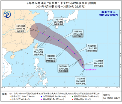 台风普拉桑生成 或将模仿“贝碧嘉”路径