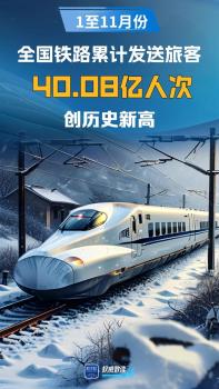 全国铁路客运首次突破40亿人次 创历史新高