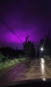 濟南雨后現(xiàn)“紫色夜空” 官方回應 正常現(xiàn)象無異常