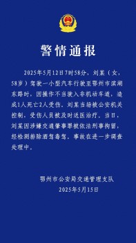 湖北一保時(shí)捷失控撞人1死2傷 司機(jī)非故意