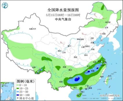 未来7天南方将有两次较强降水过程 关注局地强降雨