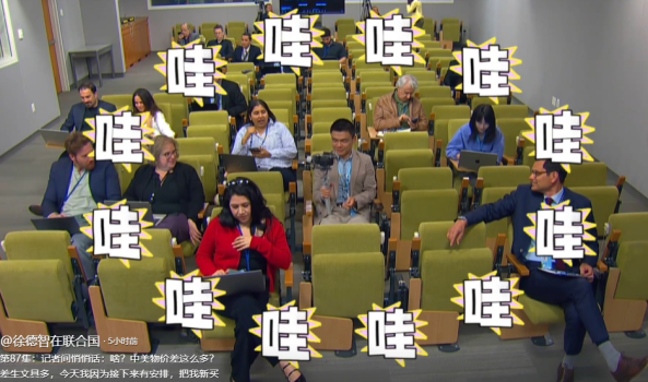 中國記者聯(lián)合國現(xiàn)場“帶貨”哇聲一片