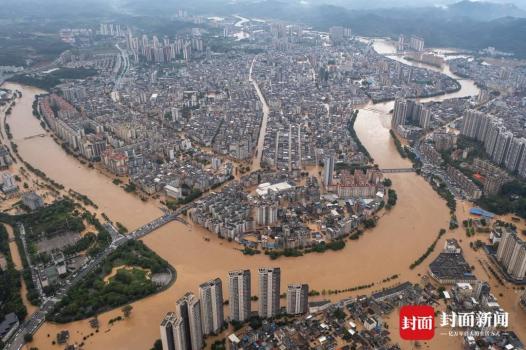 超百年一遇洪水下的縣城 救援與重建并行