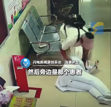 醫(yī)護身體不適突然暈倒大姐一把扶住 當事人：非常謝謝她