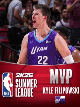 菲利波夫斯基當(dāng)選NBA夏聯(lián)MVP 爵士內(nèi)線閃耀夏聯(lián)