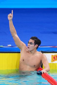 王长浩获全运会男子100米蝶泳金牌 天津选手夺冠庆典