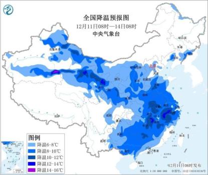 华北黄淮等部分地区有大雪 寒潮影响我国大部