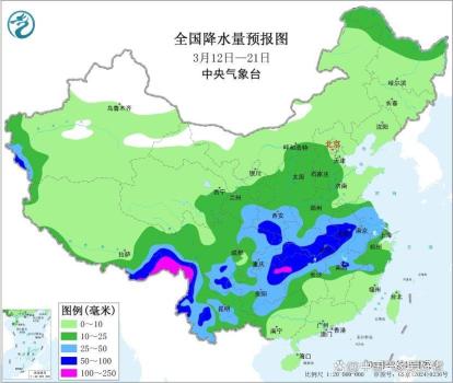 未来10天大范围桃花雨将影响南方，江南梅雨提前了？
