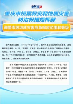 國家防總派出工作組趕赴重慶 指導防汛救災工作
